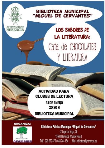 Los sabores de la Literatura en Herencia: Cata de Chocolates y Literatura