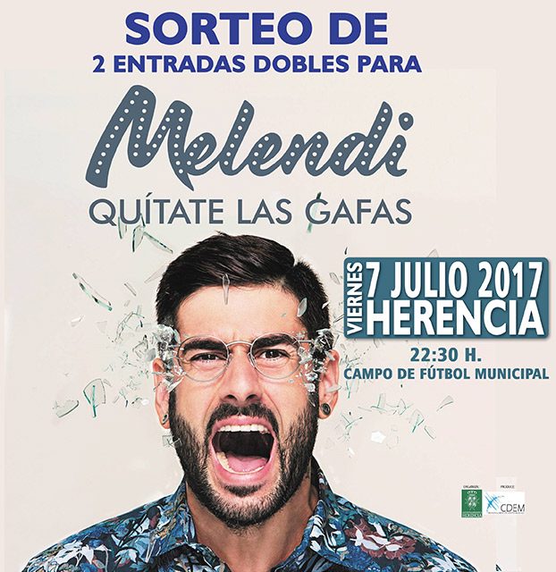 Al Ayuntamiento de Herencia y la revista Ayer&hoy sortean dos entradas dobles para el concierto de Melendi