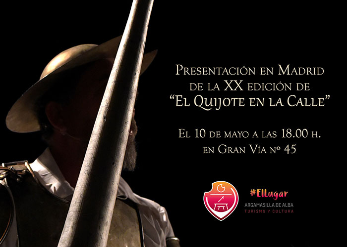 Argamasilla de Alba presentará en Madrid la veinte edición de El Quijote en la Calle