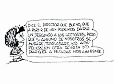 Hace 50 años (Junio 1973): Última viñeta de Mafalda