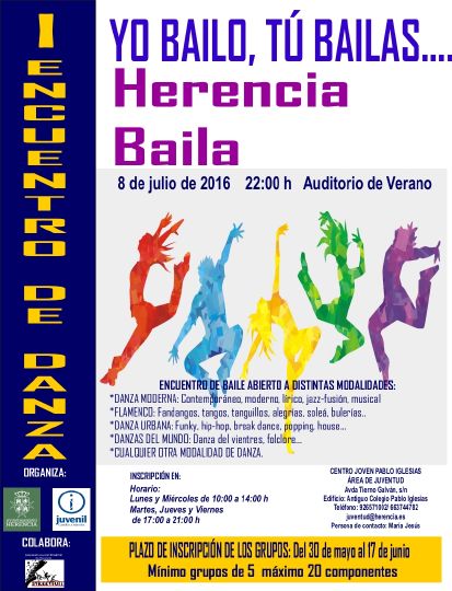 Cartel I Encuentro de Danza