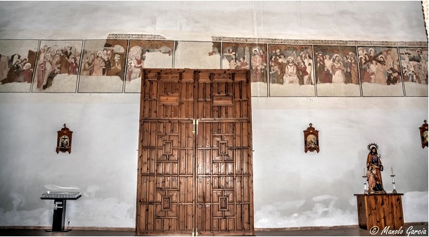 Detalles del interior. de la Iglesia de Chillón / Fotografía cedida por Manolo García Blázquez de su blog Almadén en Imágenes