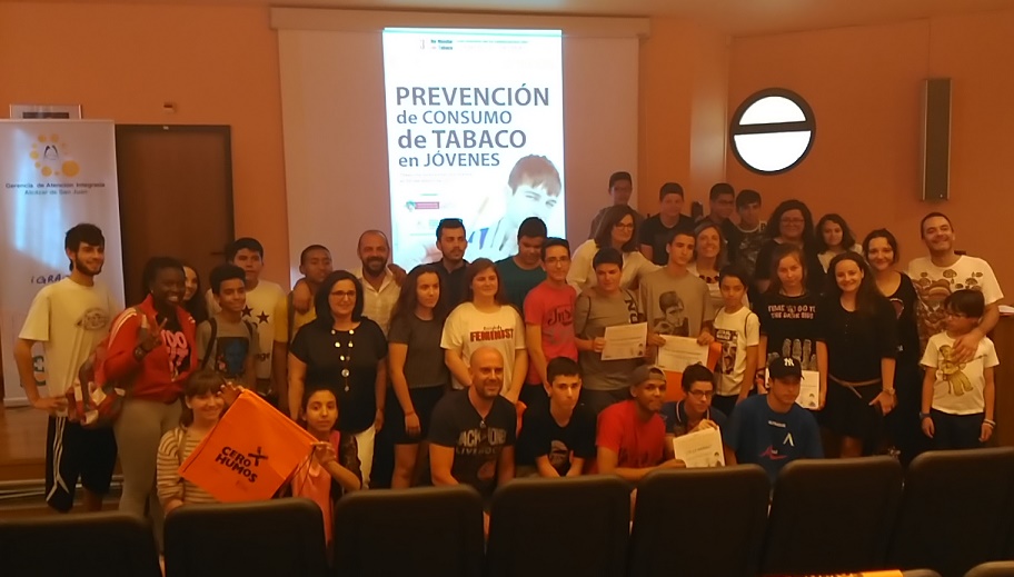 Entregados en Alcázar los premios del Concurso de Videos de Prevención del consumo del Tabaco