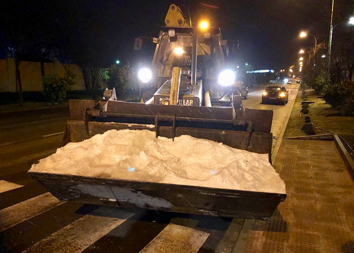 Activado el dispositivo especial de seguridad y limpieza para hacer frente al temporal de nieve en Campo de Criptana