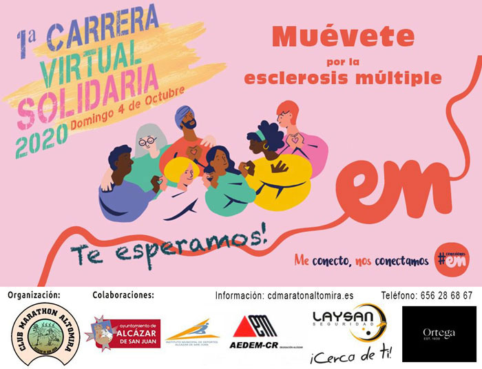 El CD Altomira organiza la Carrera Solidaria Virtual a favor de la Esclerosis Múltiple