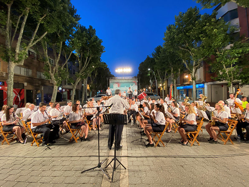 El concierto de la Asociación Banda de Música de Alcázar, un clásico en la programación de Escenarios de Verano