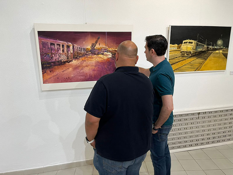 Inaugurada la exposición del Certamen Internacional de Pintura Rápida Nocturna, Ángel Lizcano Monedero