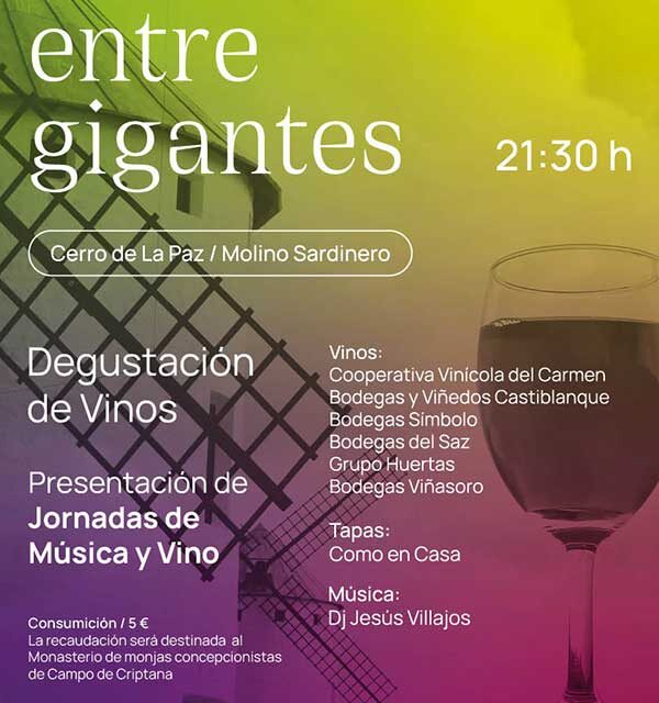 Campo de Criptana promociona el enoturismo con la degustación y cata en la actividad ‘Vino entre gigantes’