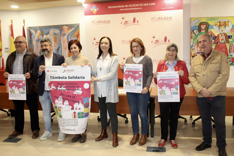 Cruz Roja Alcázar y ASECEM presentan el proyecto de colaboración Tómbola Solidaria