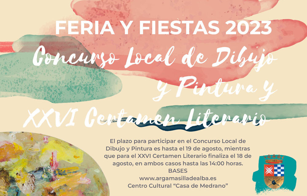 El Ayuntamiento de Argamasilla de Alba convoca el Concurso de Dibujo y Pintura y el Certamen Literario