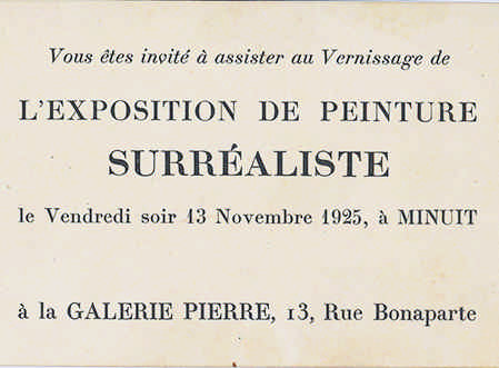 Hace 100 años (Noviembre 1925): “La Peinture surréaliste”
